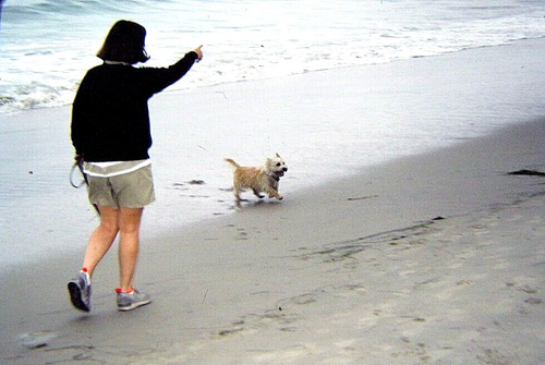 Woman walking little - walking,