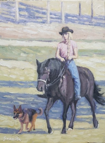 Sean original oil 12x16 - wu,