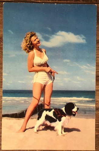 Postcard beautiful woman - beautiful, in