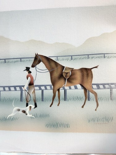 Walking with horse and dog - horse, a