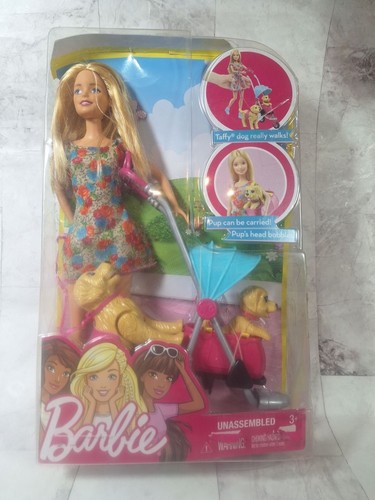 Barbie strollin pups - pups, playset