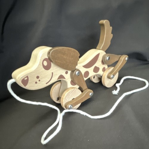 Wooden montessori walking - wooden, pull