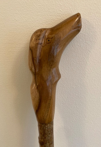 Hand carved dog - dog,