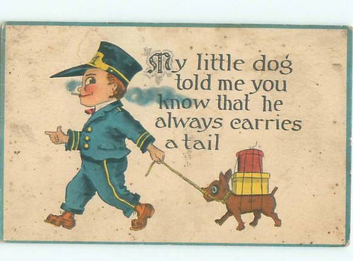 Pre linen boy walking - boy, dog