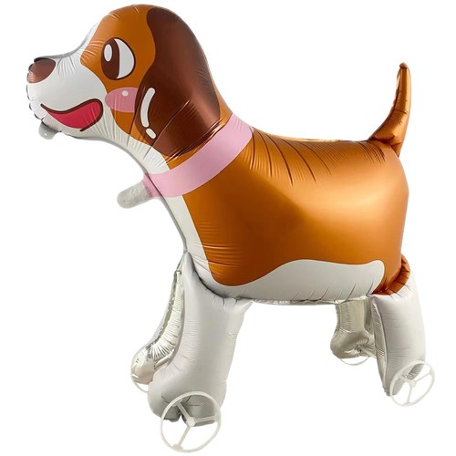 Walking wheels dog balloons - walking, on