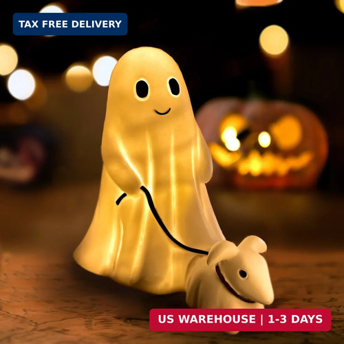 Ghost walking dog display - dog,
