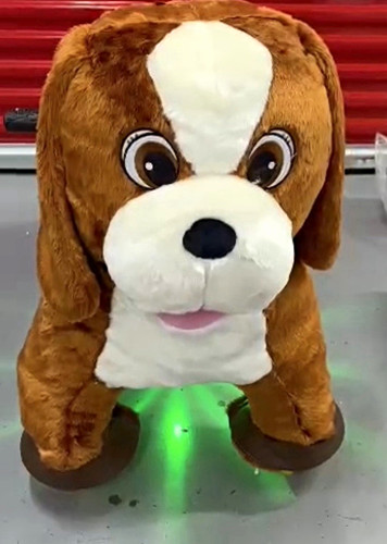 Ride plush dog electronic - plush,